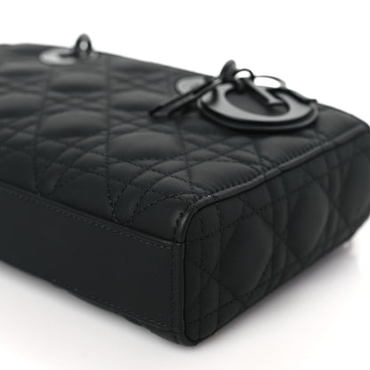 Christian Dior Ultra Matte Calfskin Cannage Medium Lady D-Joy Black 9 of 9