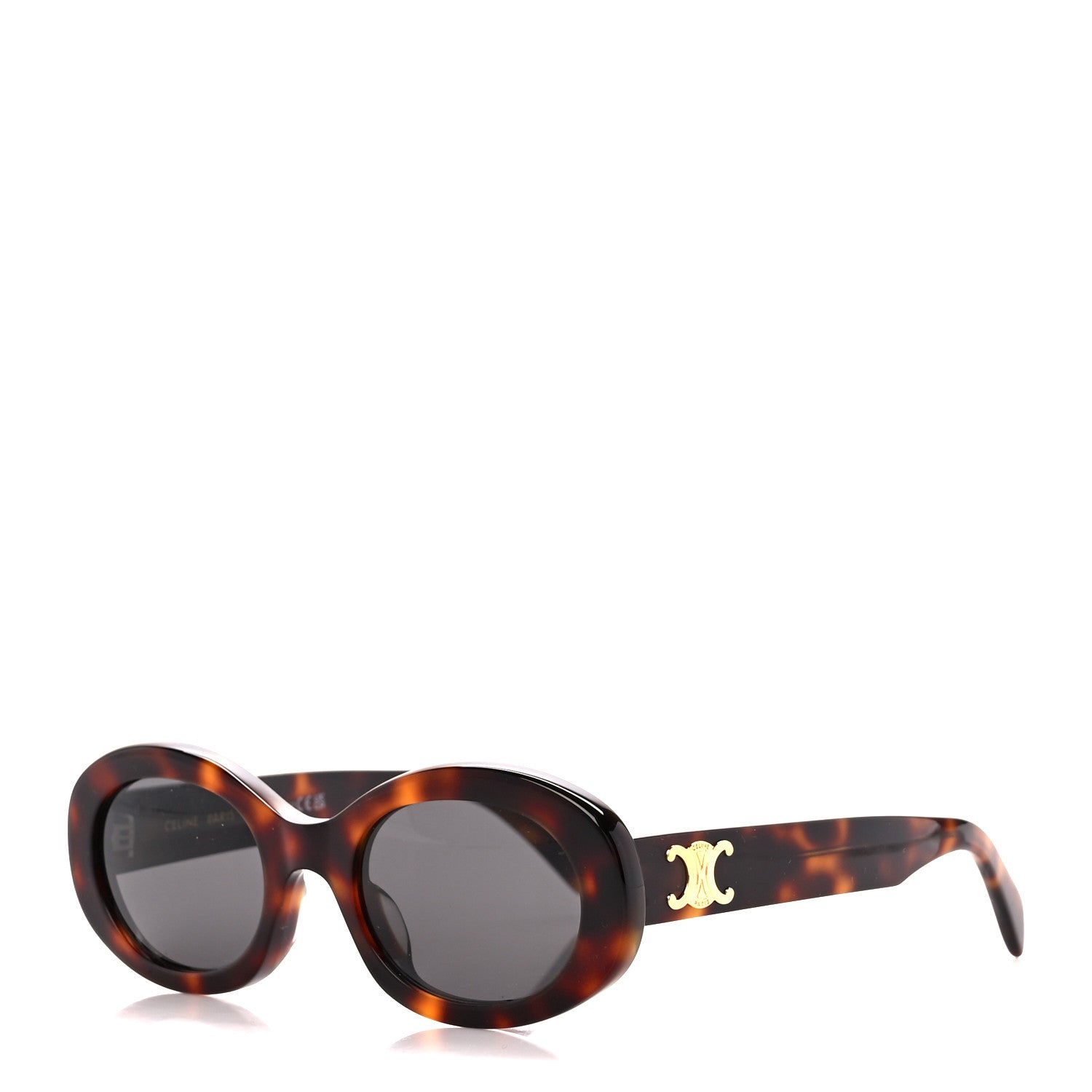 Celine Acetate Triomphe 01 Sunglasses CL 40194U Tortoise 1 of 9
