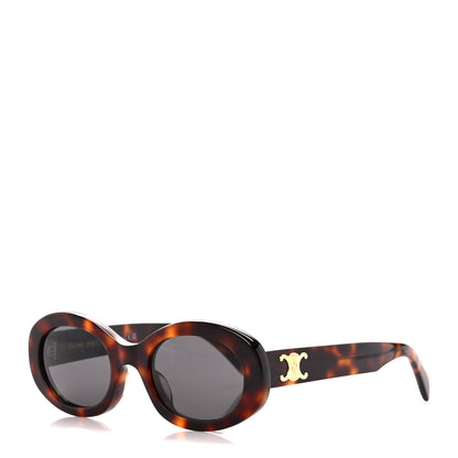 Celine Acetate Triomphe 01 Sunglasses CL 40194U Tortoise 1 of 9
