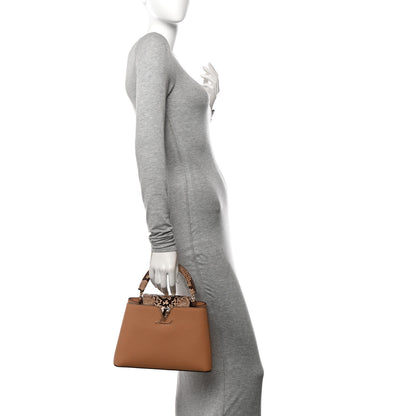 Louis Vuitton Taurillon Snakeskin Capucines BB Arizona Brown 2 of 9