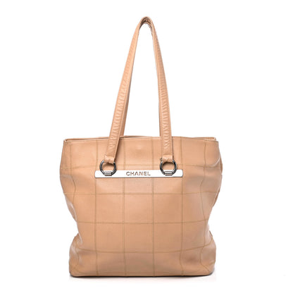 Chanel Caviar Square Stitched Tote Beige 1 of 6