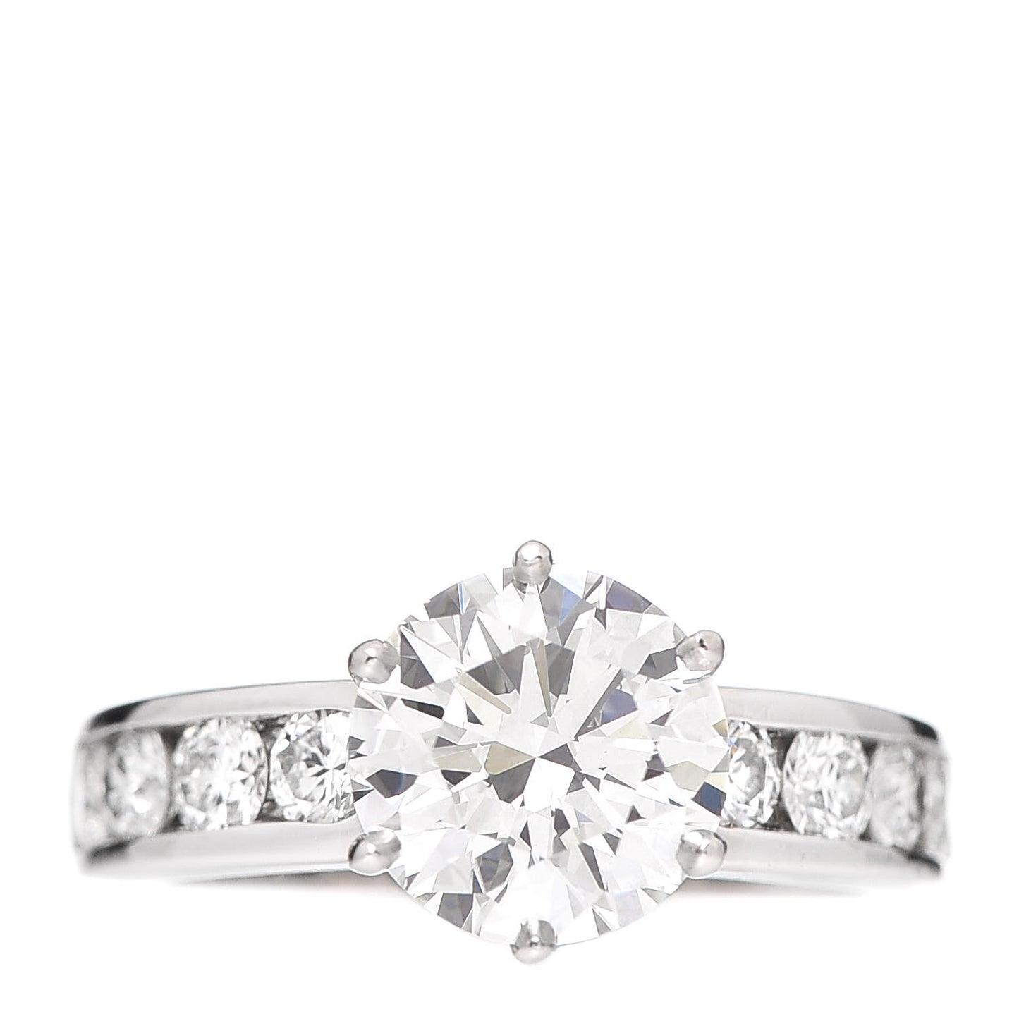 Platinum Diamond 2.23ct Engagement Ring 50 5.25