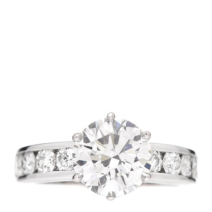 Tiffany Platinum Diamond 2.23ct Engagement Ring 50 5.25 1 of 8