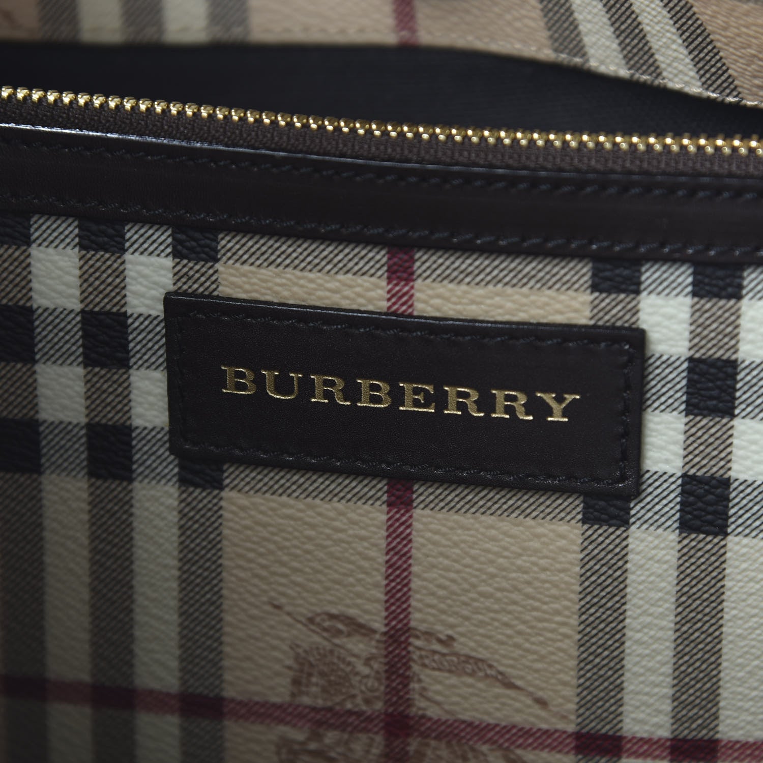 Burberry Haymarket Check Large Canterbury Tote Chocolate 8 of 10