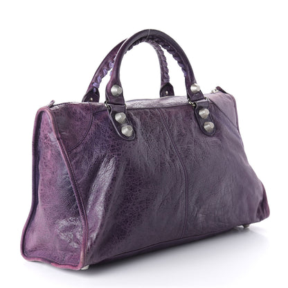 Balenciaga Agneau Giant 21 Silver Hardware Work Raisin 3 of 13