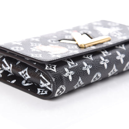 Louis Vuitton Catogram Twist Chain Wallet Black 5 of 11