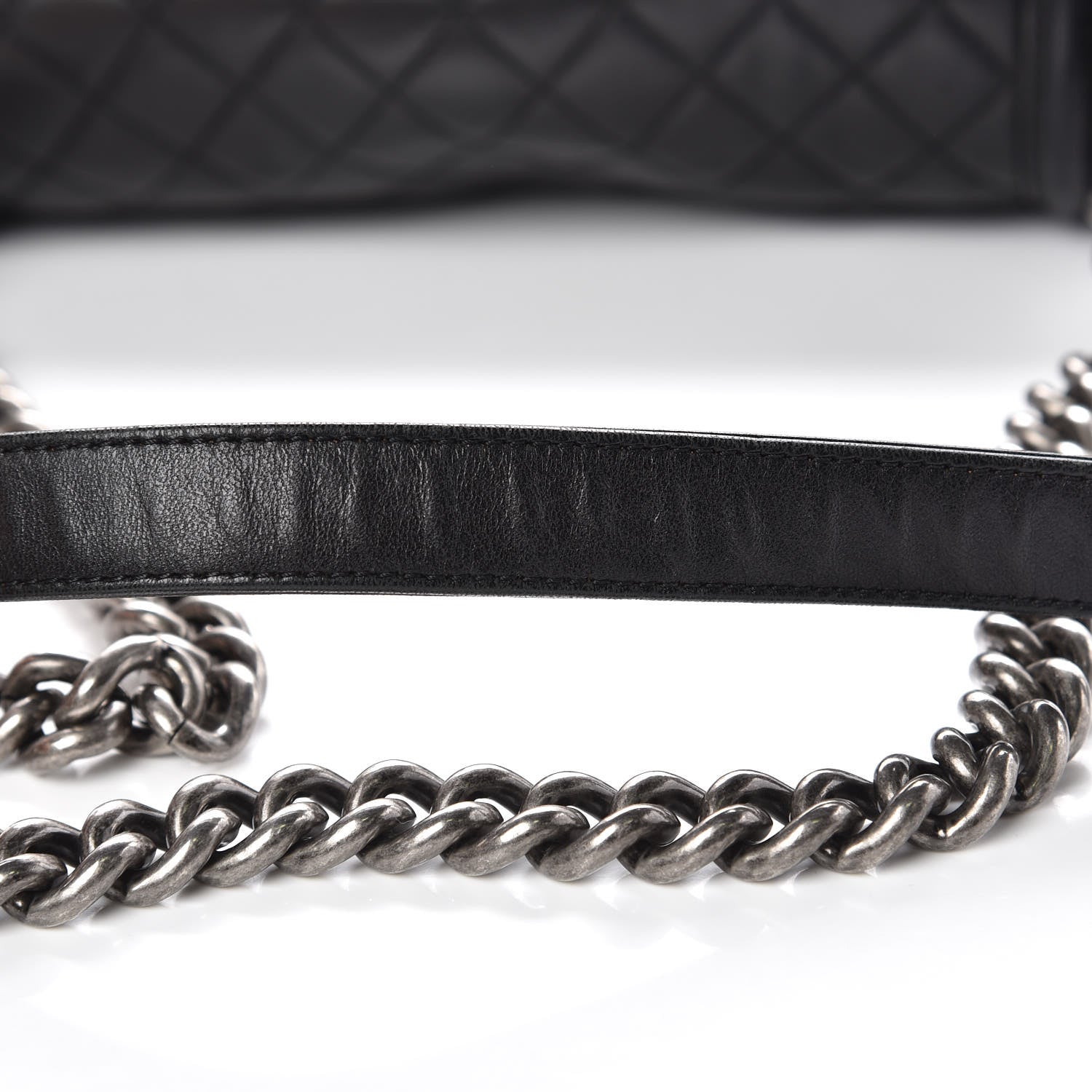 Chanel Lambskin Quilted Medium Boy Flap Black 13 of 17