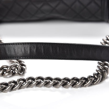 Chanel Lambskin Quilted Medium Boy Flap Black 13 of 17