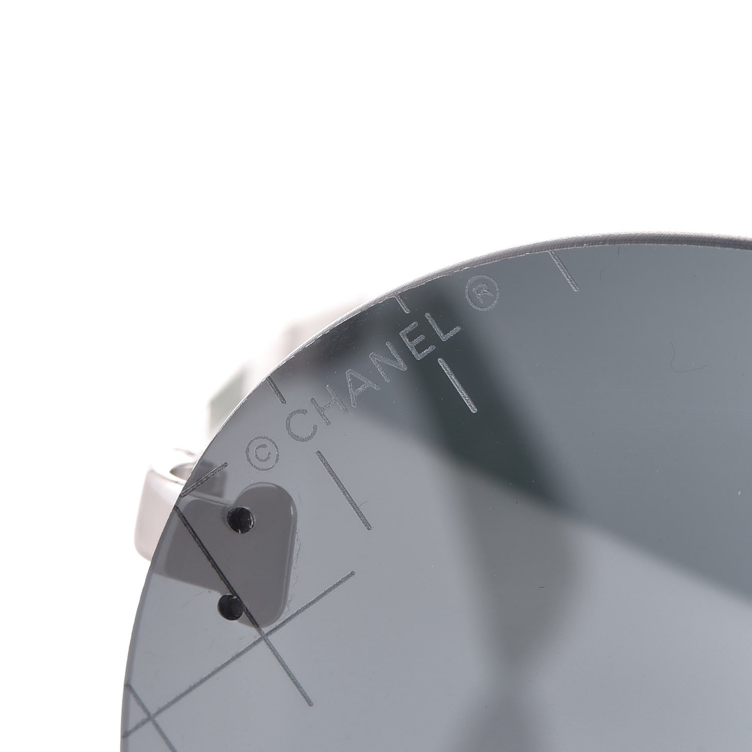 Chanel Metal Rimless Round Sunglasses 4216 Silver 5 of 8