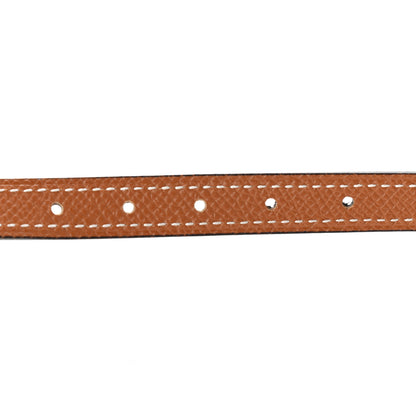 Hermes Epsom Swift 13mm Belt Strap 80 Gold Black 6 of 8