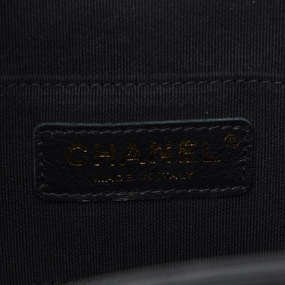 Chanel Glazed Aged Calfskin Quilted Small Duma Drawstring Backpack Black 6 of 9