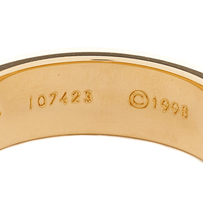 Cartier 18K Yellow Gold 3 Diamond 5.5mm LOVE Ring 53 6.25 5 of 6