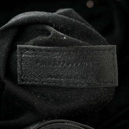 Saint Laurent Crinkled Calfskin Matelasse Monogram Medium Niki Shopper Tote Black 7 of 12
