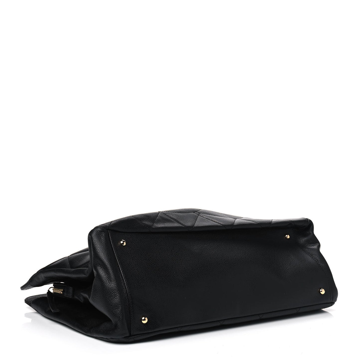 Soft Caviar Quilted CC Timeless Tote Black