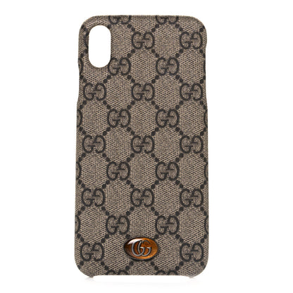 Gucci GG Supreme Monogram Ophidia iPhone XS Max Case 1 of 4
