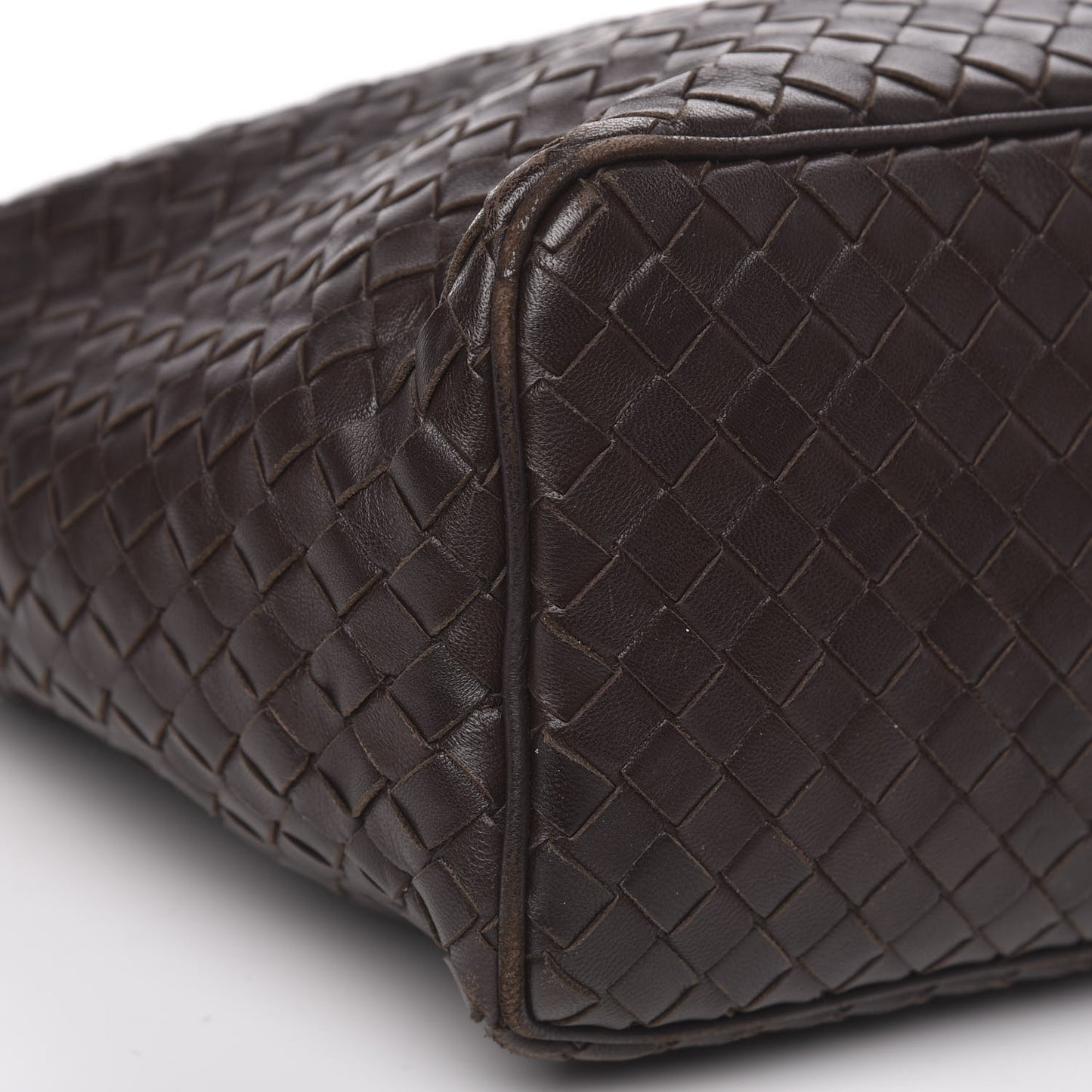 Nappa Intrecciato Small Shoulder Bag Ebano