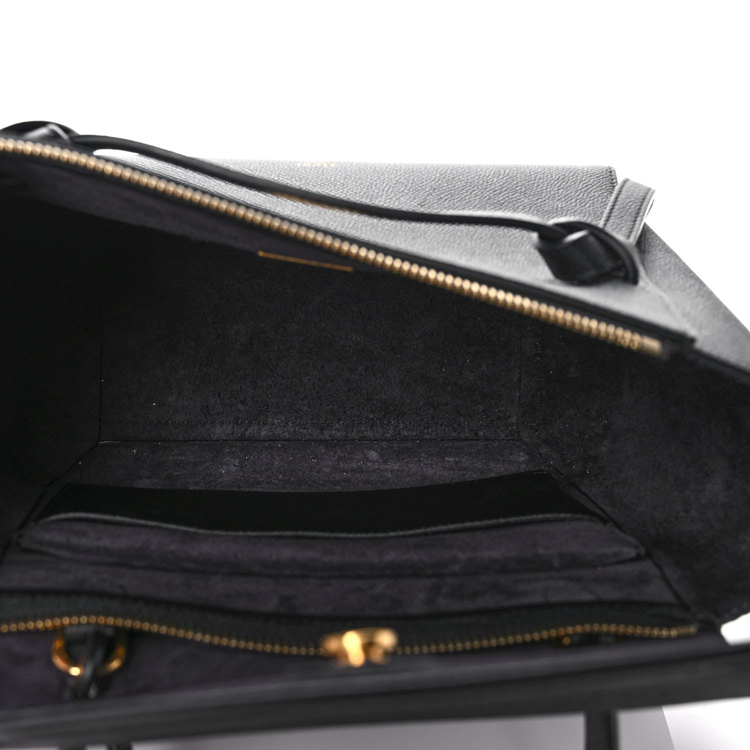 Celine Grained Calfskin Micro Belt Bag Black 5 of 10