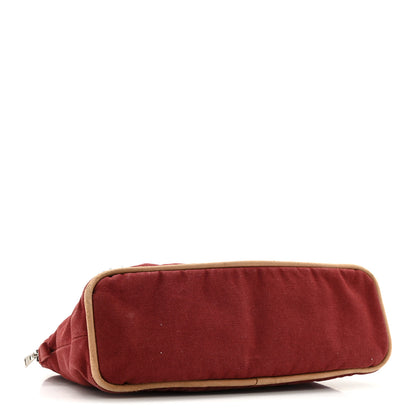 Hermes Cotton Bolide Travel Cosmetic Pouch Rouge 4 of 11