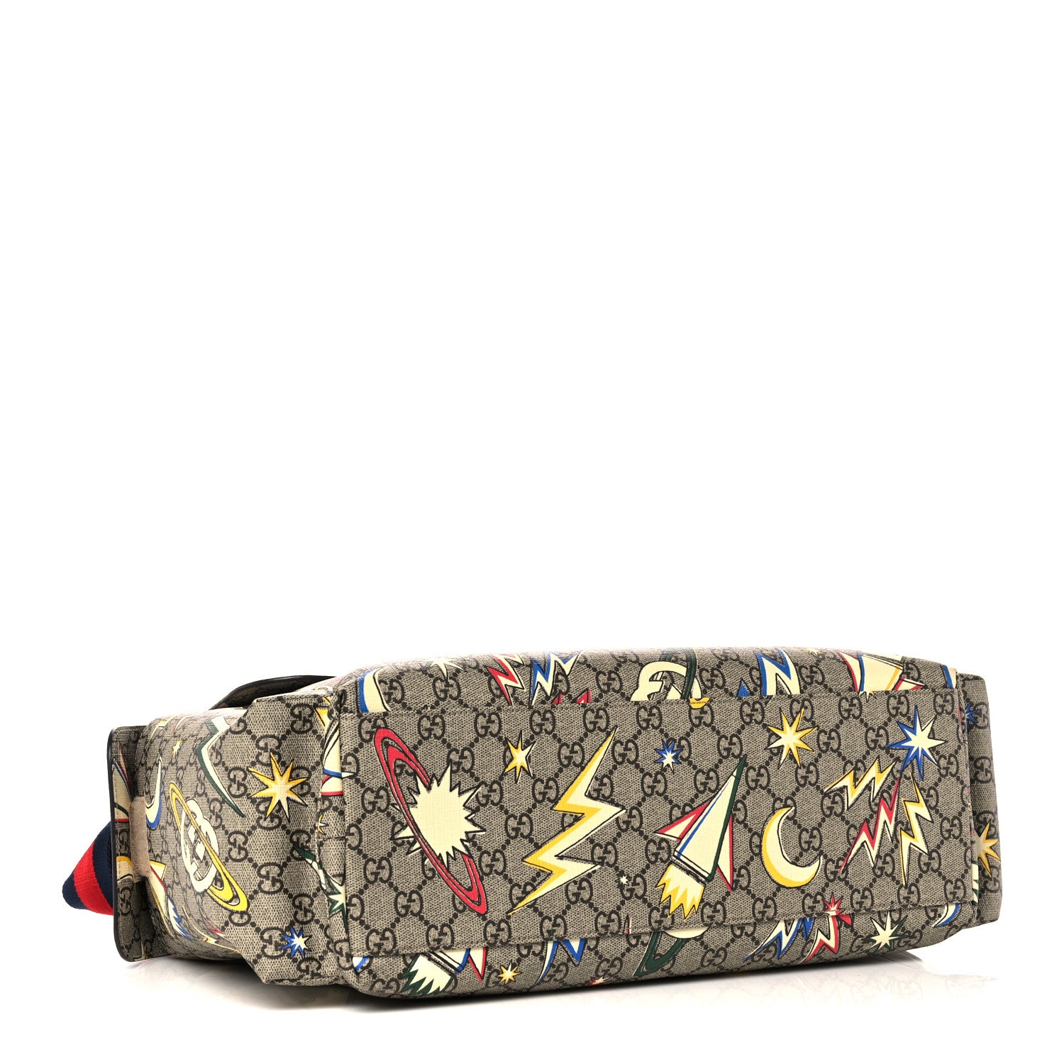 Gucci GG Supreme Monogram Space Diaper Bag Red 4 of 15