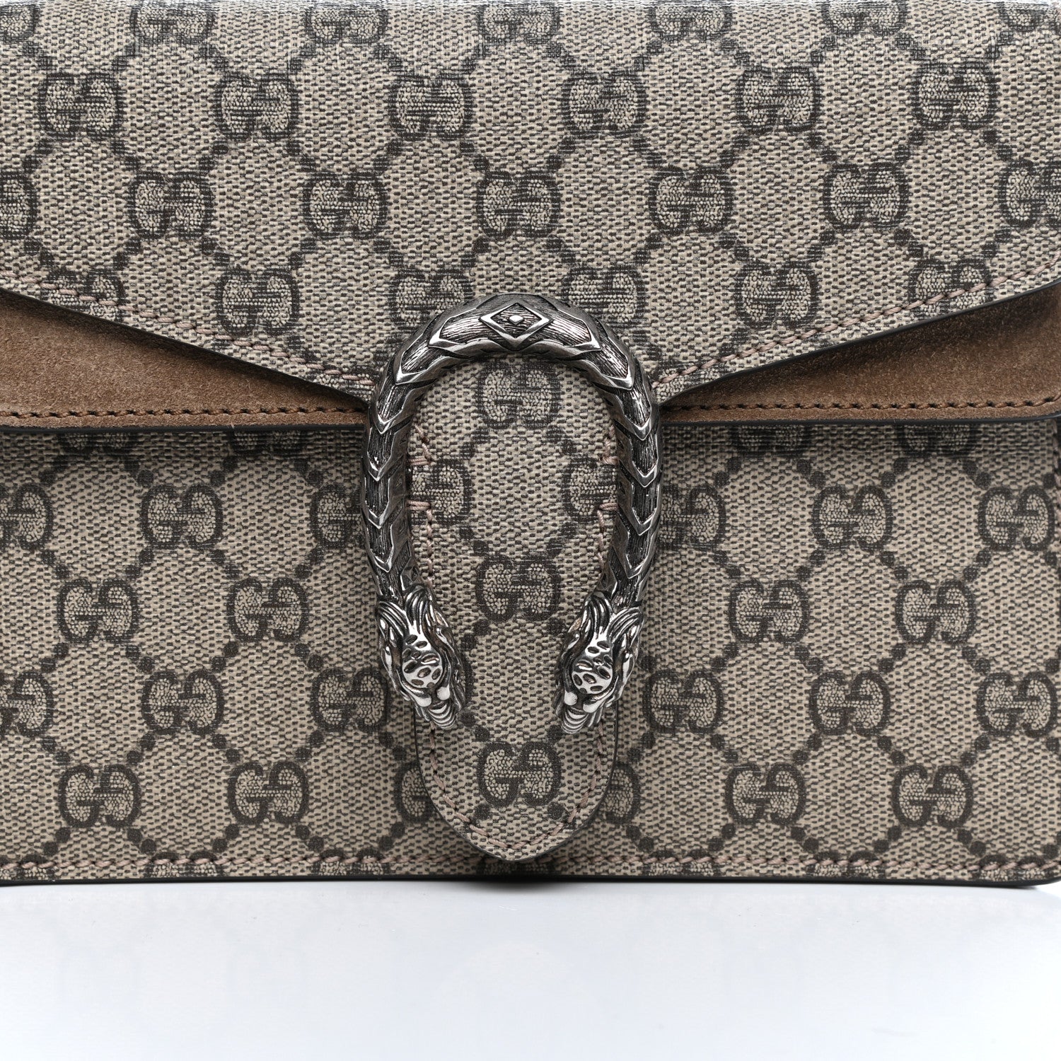 Gucci GG Supreme Monogram Mini Dionysus Shoulder Bag Taupe 11 of 11