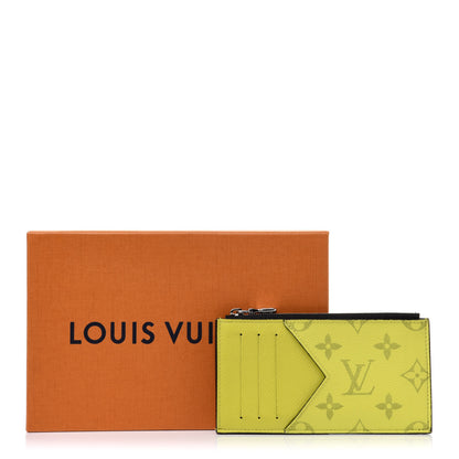Louis Vuitton Monogram Taiga Coin Card Holder Yellow 7 of 7