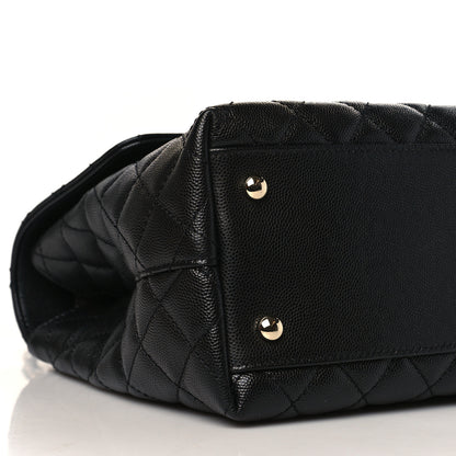 Chanel Caviar Quilted Medium Coco Handle Flap Black 7 of 8