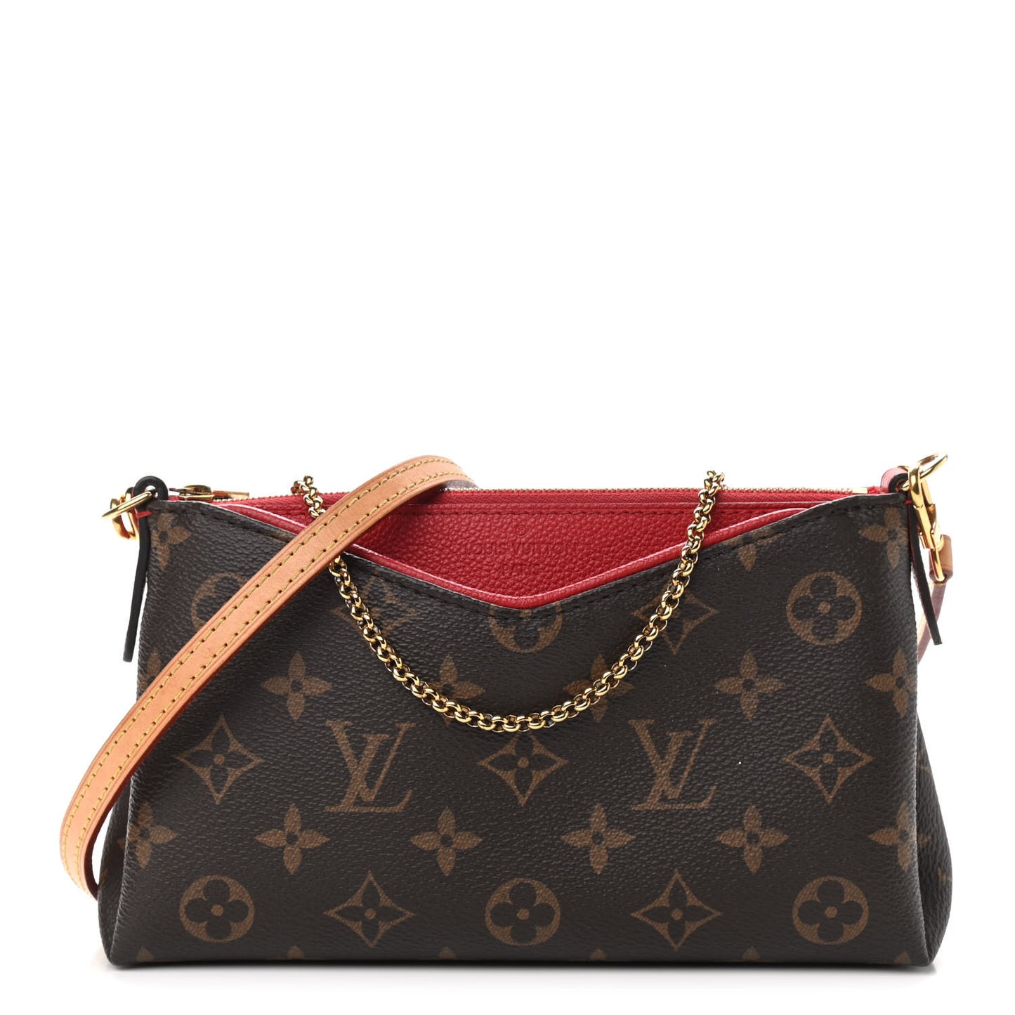 Monogram Pallas Clutch Cherry