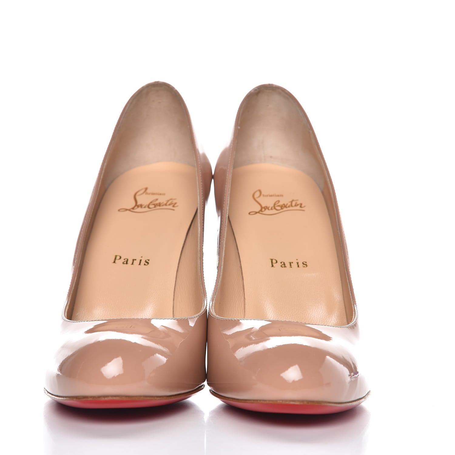 Christian Louboutin Patent Simple 100 Pumps 39 Nude 3 of 9