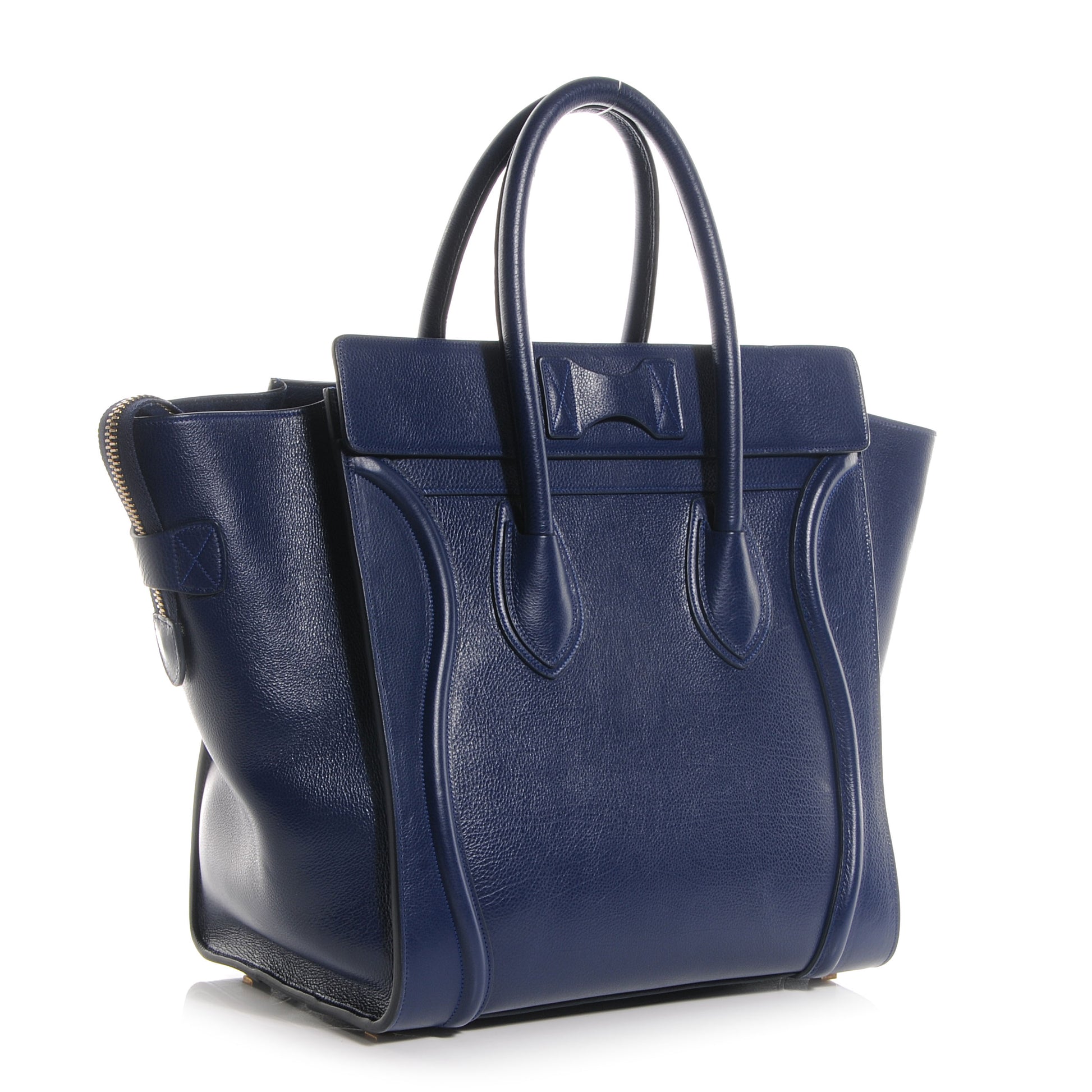 Celine Baby Calfskin Leather Mini Luggage Ink 3 of 9