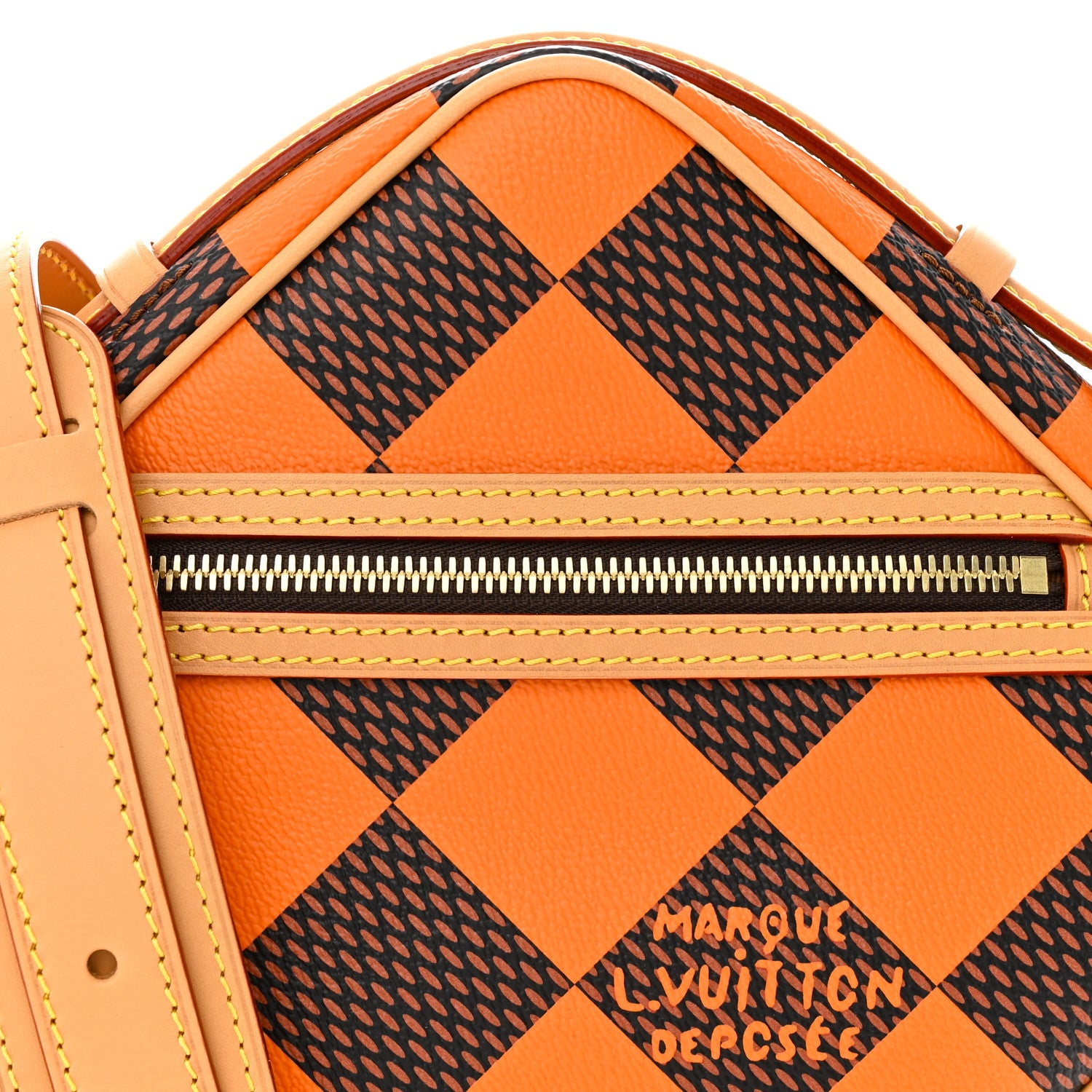 Louis Vuitton Damier Pop Chess Messenger Orange 7 of 9