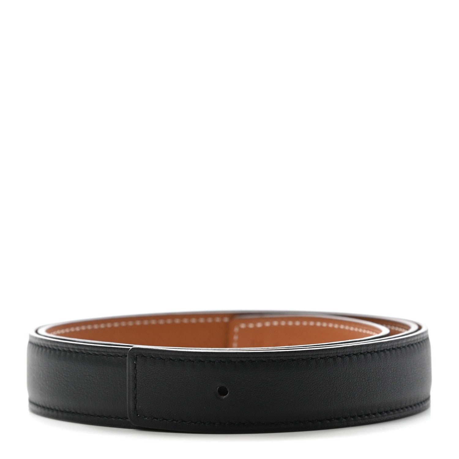 Hermes Swift Epsom 24mm Belt Strap 80 Black Gold 1 of 7