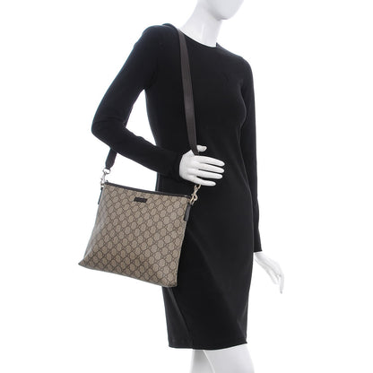 Gucci GG Plus Monogram Medium Flat Messenger Bag Dark Brown 2 of 7