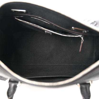 MCM Calfskin Ottomar Monogram Essential Boston Bag Black 5 of 9