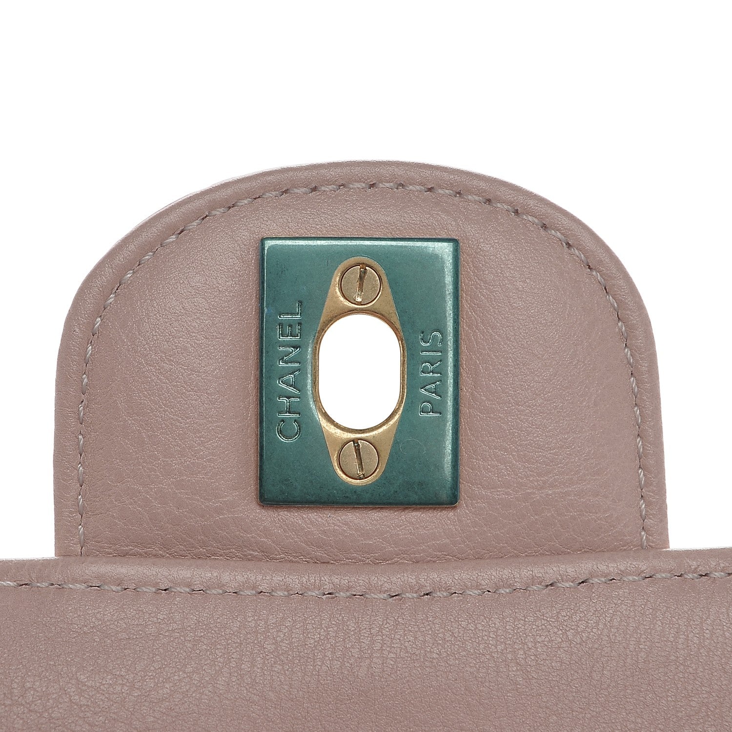 Chanel Calfskin Chevron Quilted Mini Rectangular Flap Light Pink 6 of 8