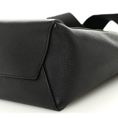 Celine Soft Grained Calfskin Small Sangle Bucket Bag Black 9 of 9