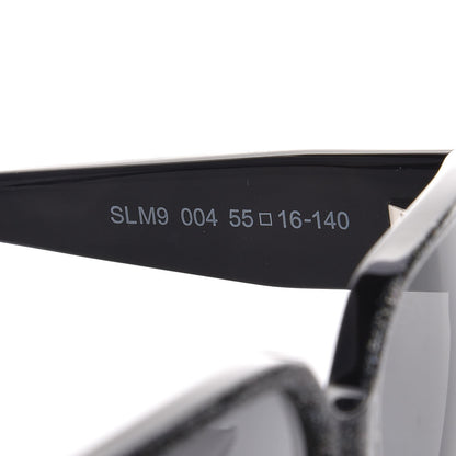 Saint Laurent Square SL M9 Sunglasses Glitter Black 6 of 7