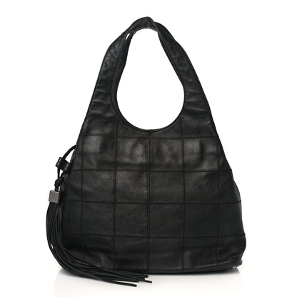 Chanel Calfskin Square Stitched Tassel Bag Black 1 of 9