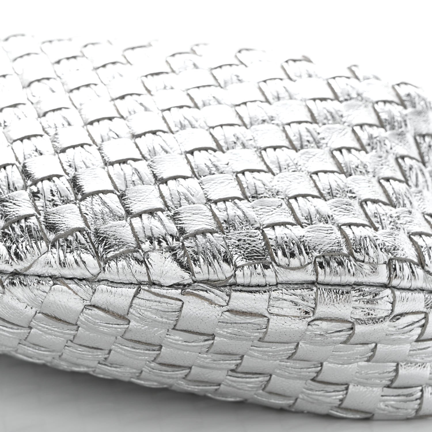 Bottega Veneta Metallic Nappa Intrecciato Mini Jodie Silver 10 of 10