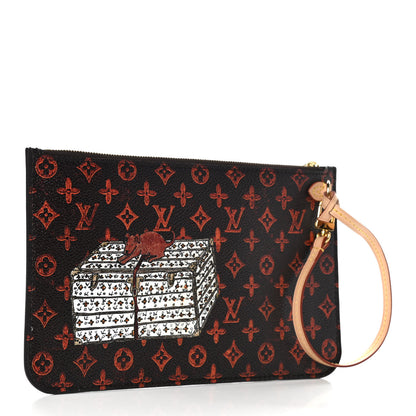 Louis Vuitton Catogram Neverfull MM GM Pochette Marron 3 of 8