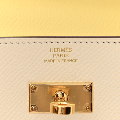 Hermes Epsom Verso Kelly Wallet To Go Nata Jaune Poussin 6 of 11
