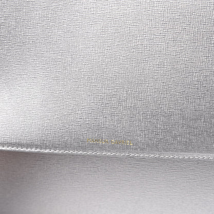 Mansur Gavriel Metallic Saffiano Small Shopping Tote Silver 9 of 9