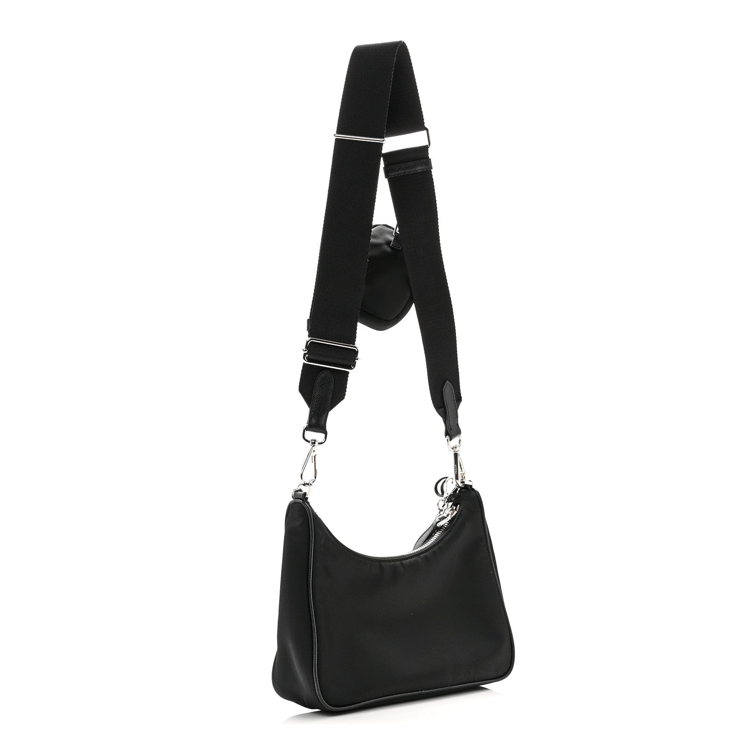 Prada Nylon Re-Edition 2005 Shoulder Bag Black 3 of 10