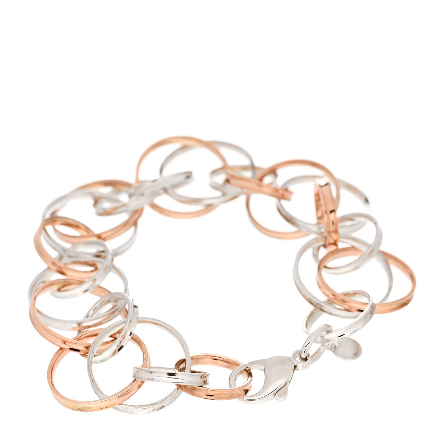 Sterling Silver Rubedo 1837 Interlocking Circles Bracelet