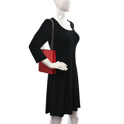 Chanel Vinyl Hologram CC Shoulder Bag Red 3 of 11