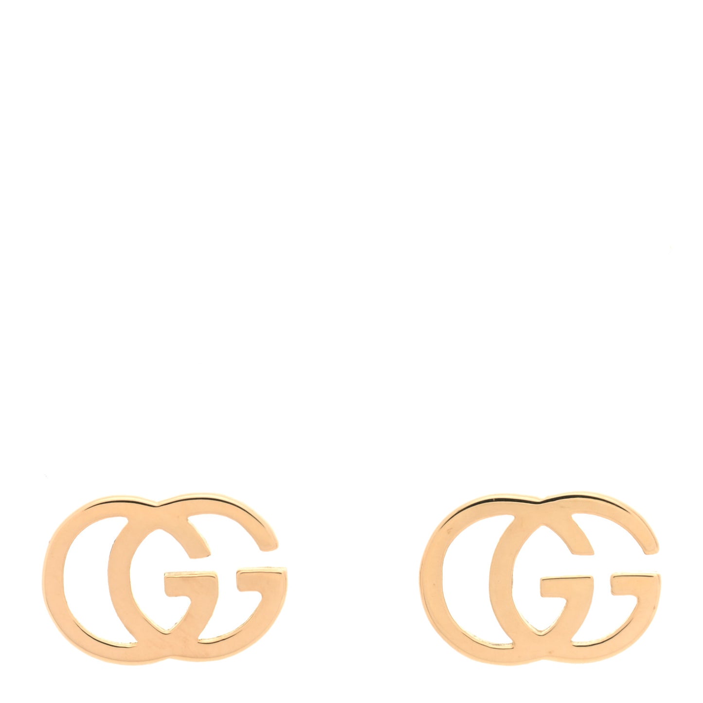 18K Rose Gold GG Tissue Stud Earrings