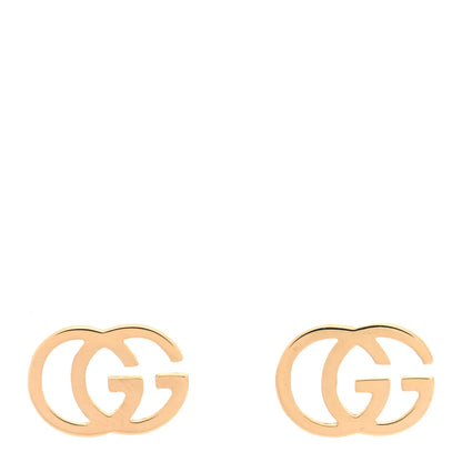 Gucci 18K Rose Gold GG Tissue Stud Earrings 1 of 5