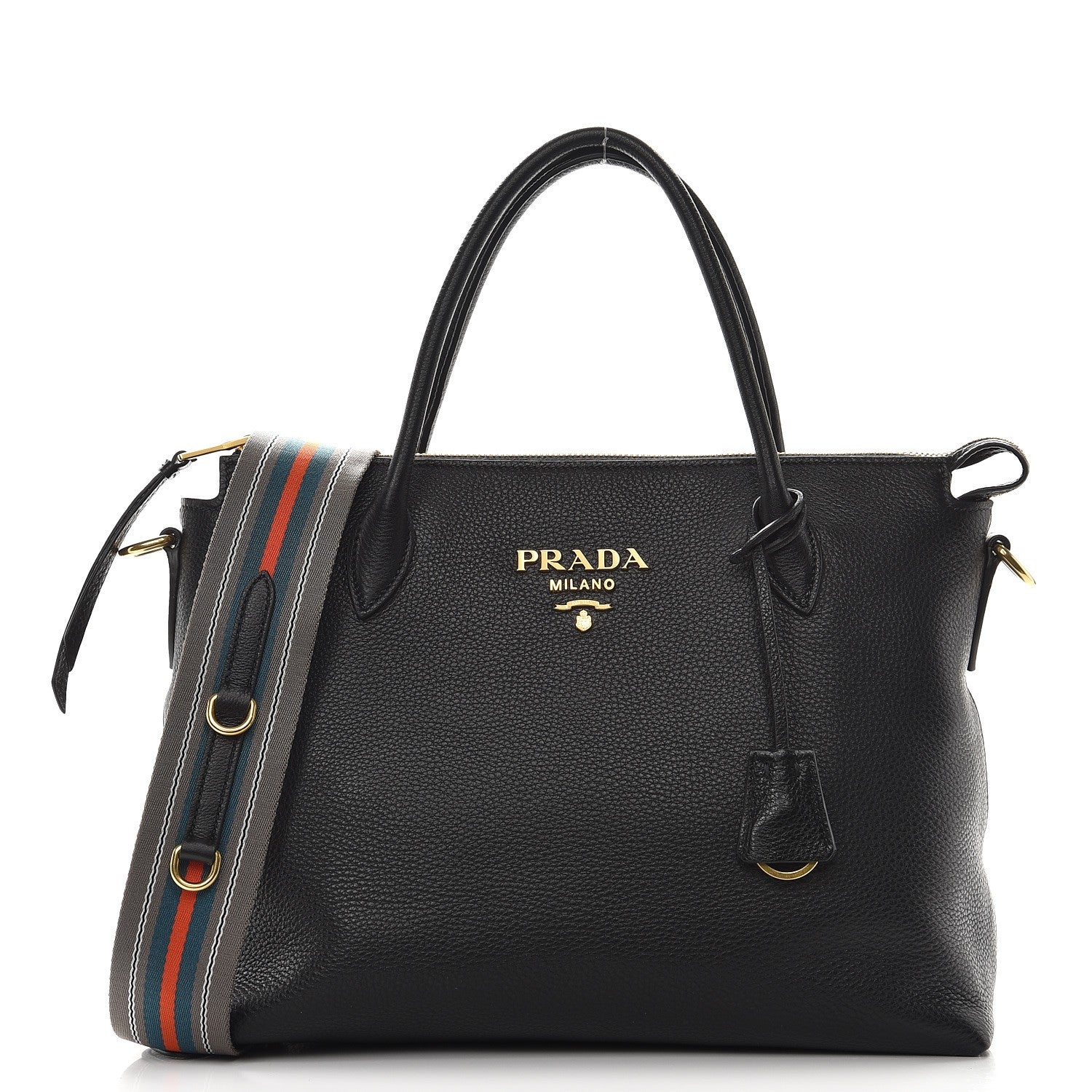 Prada Vitello Daino Shoulder Bag Nero Black 1 of 10