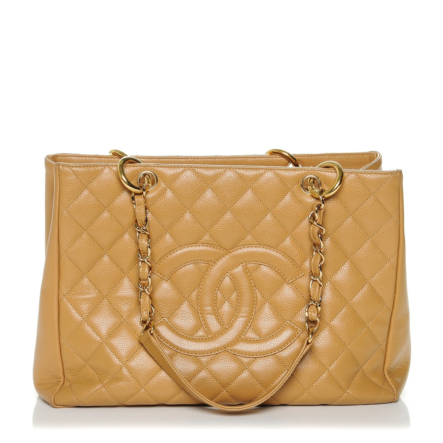 Chanel Caviar Quilted Grand Shopping Tote GST Beige 1 of 7