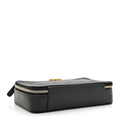Chanel Caviar Quilted Boy Zip Phone Holder With Chain Black 4 of 12