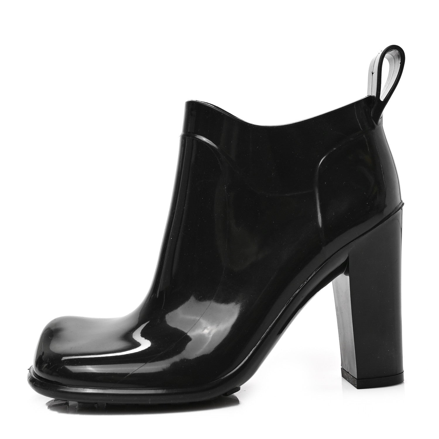 Bottega Veneta Rubber Shine Ankle Boots 36 Black 1 of 7